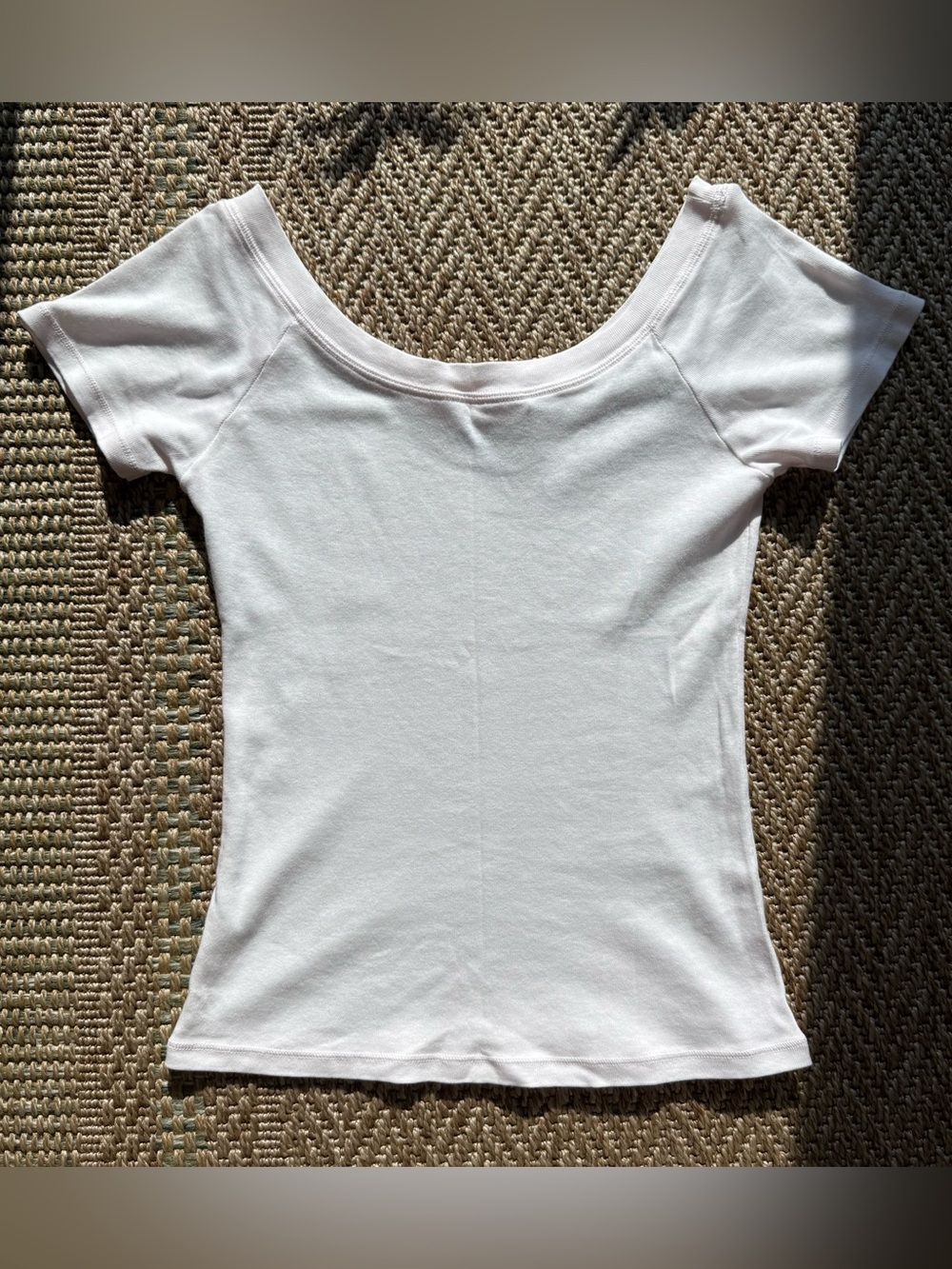 Brandy Melville John Galt Light Pink Off the Shoulder Full Length Top